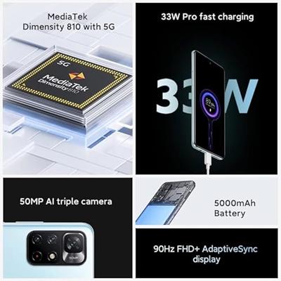 Smartphone Xiaomi Note 11S 5G 6,6" Octa Core 4 GB RAM 128 GB Zwart