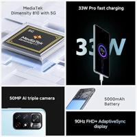 Smartphone Xiaomi Note 11S 5G 6,6" Octa Core 4 GB RAM 128 GB Zwart - thumbnail