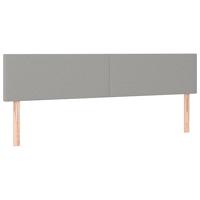 Boxspring met matras stof lichtgrijs 120x190 cm - thumbnail