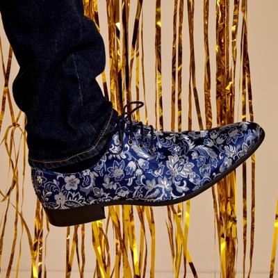 Blue Sky Flower Lureaux - Handgemaakte Nette Schoenen Voor Heren Blue Sky Flower Lureaux - Handgemaakte Nette Schoenen Voor Heren
