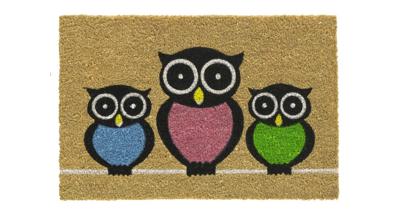 Ruco print l40b60cm welcome owls Hamat - Hamat
