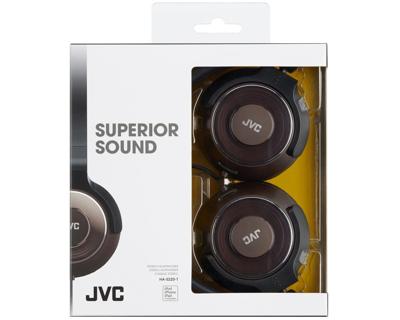 JVC HA-S220-T-E Headset Hoofdband Zwart, Bruin