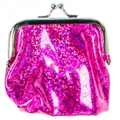 LG Imports zeemeermin portemonnee 10 cm roze