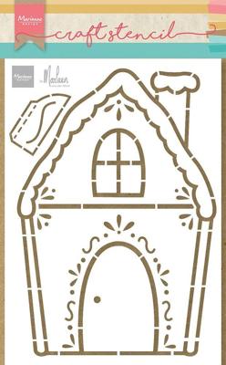 Marianne Design • craft stencils gingerbread house by marleen