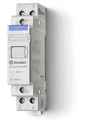 Finder 22.24.8.012.4000 Industrieel relais Schakelstroom (max.): 20 A 2x NC 1 stuk(s)