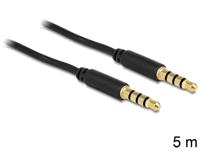 DeLOCK 83438 audio kabel 5 m 3.5mm Zwart - thumbnail