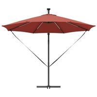 Cantilever Banana Parasol Terracotta 294 x 294 x 248 cm - thumbnail