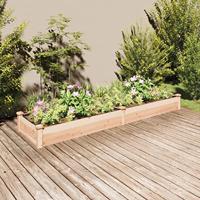 VidaXL Plantenbak verhoogd met voering 240x60x25 cm massief vurenhout - thumbnail
