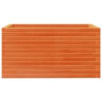 Plantenbak 90x60x45,5 cm massief grenenhout wasbruin - thumbnail