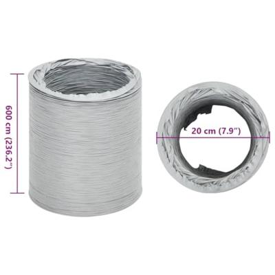 VidaXL Afzuigslang ø20 cm 6 m pvc VidaXL Afzuigslang ø20 cm 6 m pvc