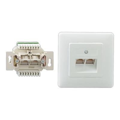 Rutenbeck UAE8/8(8/8)LSA Uprw Netwerkdoos Schroefbevestiging Zuiver wit