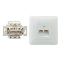 Rutenbeck UAE8/8(8/8)LSA Uprw Netwerkdoos Schroefbevestiging Zuiver wit - thumbnail