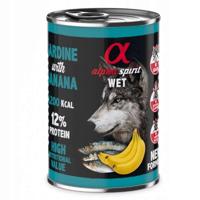 ALPHA SPIRIT WET Sardine met banaan - natvoer voor honden - 400g - thumbnail