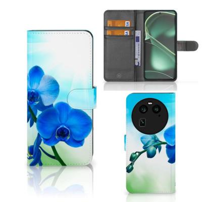 OPPO Find X6 Hoesje Orchidee Blauw - Cadeau voor je Moeder