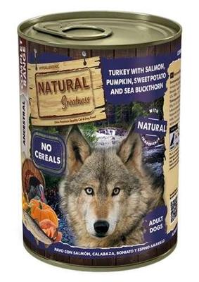 NATURAL GREATNESS TURKEY / SALMON / PUMPKIN / SWEET POTATO 400 GR