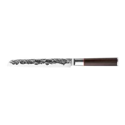 Broodmes - GESMEED - SEBRA - Japans 440C staal - Dalbergia houten handvat - L 20,5 cm