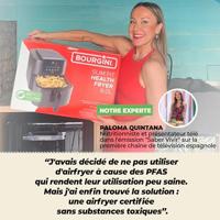 Airfryer Bourgini 184172 Zwart 8 L - thumbnail