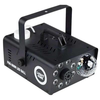 LIGHT4ME Fog 600W LED Ball - rook- en mistmachine met rookverlichtingseffect + discobal