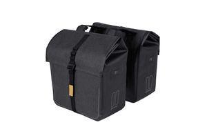 Basil urban dry dubbele fietstas - grijs, 50l