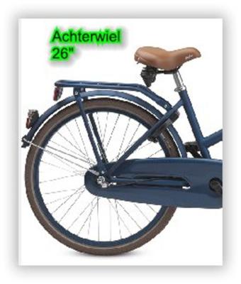 Batavus Achterwiel 26" n3rn pick-up velg navy blue
