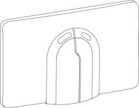 Wisa Serie 2100 bedieningspaneel glans wit tbv Wisa 2100 reservoir - thumbnail