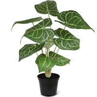 Anthurium Clarinervium 35 cm - Kunstplant - thumbnail