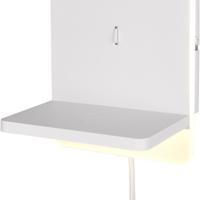 Dimbare LED Wandlamp met Laadstation - Warm Wit 3000K - Mat Wit Metaal - thumbnail