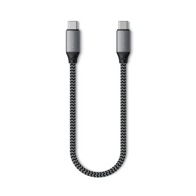 Satechi ST-TCC10M USB-C-kabel USB 2.0 USB-C stekker 0.25 m Antraciet