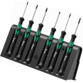 Wera 2050/6 Schroevendraaierset Elektronica en fijnmechanica 6-delig Plat, Kruiskop Phillips, Torx plus, Microstix Wera 2050/6 Schroevendraaierset Elektronica en fijnmechanica 6-delig Plat, Kruiskop Phillips, Torx plus, Microstix