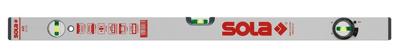 Sola Alu blokwaterpas AV60, 60cm 2 libellen 0,50mm/m zilver - 01110801 Sola Alu blokwaterpas AV60, 60cm 2 libellen 0,50mm/m zilver - 01110801