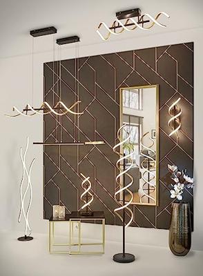 Trio Design vloerlampSequence zwart met goud - 541810208