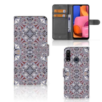 Samsung Galaxy A20s | Bookcase | Flower Tiles