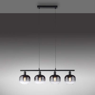 Just Light Zwarte hanglampZea 4-lichts - 15421-18