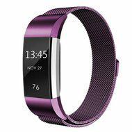 Fitbit Charge 2 milanese bandje - Maat: Large - Paars - thumbnail
