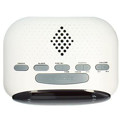 ICES ICR-210 Wekkerradio VHF (FM) Wit