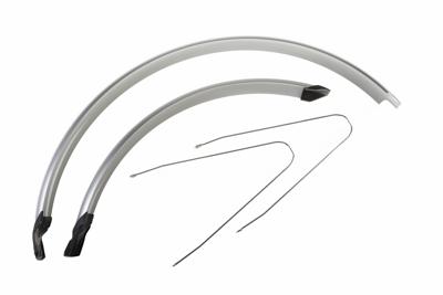 Falkx Spatbordenset cr20a 28 inch 60 mm kunststof grijs