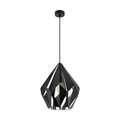 Eglo HanglampCarlton 1 38cm zwart - 49879 Eglo HanglampCarlton 1 38cm zwart - 49879