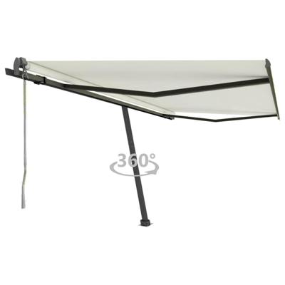 Luifel vrijstaand automatisch 400x350 cm crèmekleurig