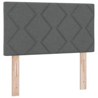 Boxspring Bed met Matras Donkergrijs 120x190 cm Stof - thumbnail