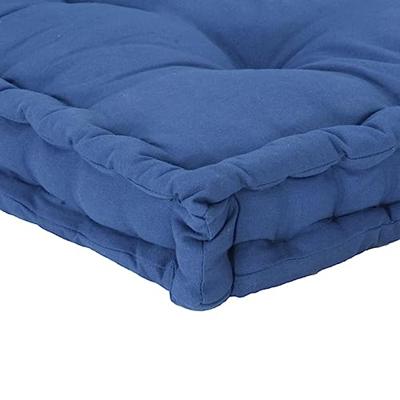 VidaXL Palletvloerkussen 120x80x10 cm katoen lichtblauw