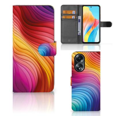 Book Case voor OPPO A58 4G Regenboog Book Case voor OPPO A58 4G Regenboog