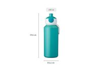 Mepal drinkfles pop-up turquoise 400ml - thumbnail