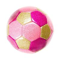 Duckiez Metallic voetbal roze, 15cm - thumbnail