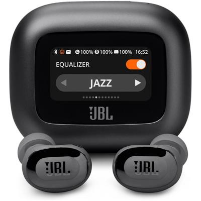 JBL Live Buds 3, Draadloze Oordopjes met Bluetooth, 40 uur Batterijduur, True Adaptive Noise Cancelling en Hoogwaardig JBL Signature Geluid, IP55 Waterproof, Zwart