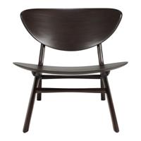 Ethnicraft Fauteuil 'Eye' Gevernist Mahoniehout, kleur Donkerbruin - thumbnail