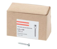 Hoenderdaal Spaanplaatschroef Vz Pk Torx TX25 4.5X30 | 200 stuks - 0206.01.33201 - thumbnail