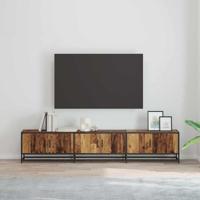 TV-kast Oud hout 210 x 35 x 41 cm Bewerkt hout - thumbnail