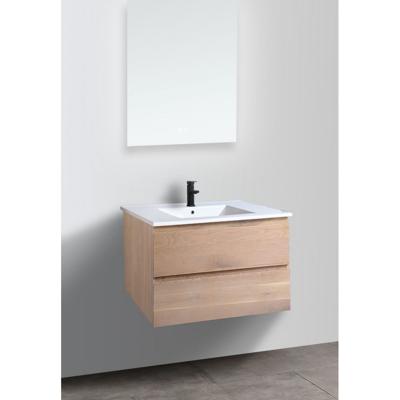 Badkamermeubel Casajoy Boston 80x46x55 cm Eiken Met Keramieken Wastafel Wit Casajoy Badkamermeubel Casajoy Boston 80x46x55 cm Eiken Met Keramieken Wastafel Wit Casajoy