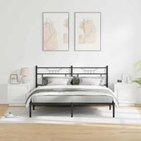 Nachtkastje met 2 pcs Wit 44 x 34,5 x 45 cm Bewerkt hout - thumbnail