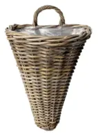 Plantenmand Wandhanger Rotan Grijs 42cm - thumbnail
